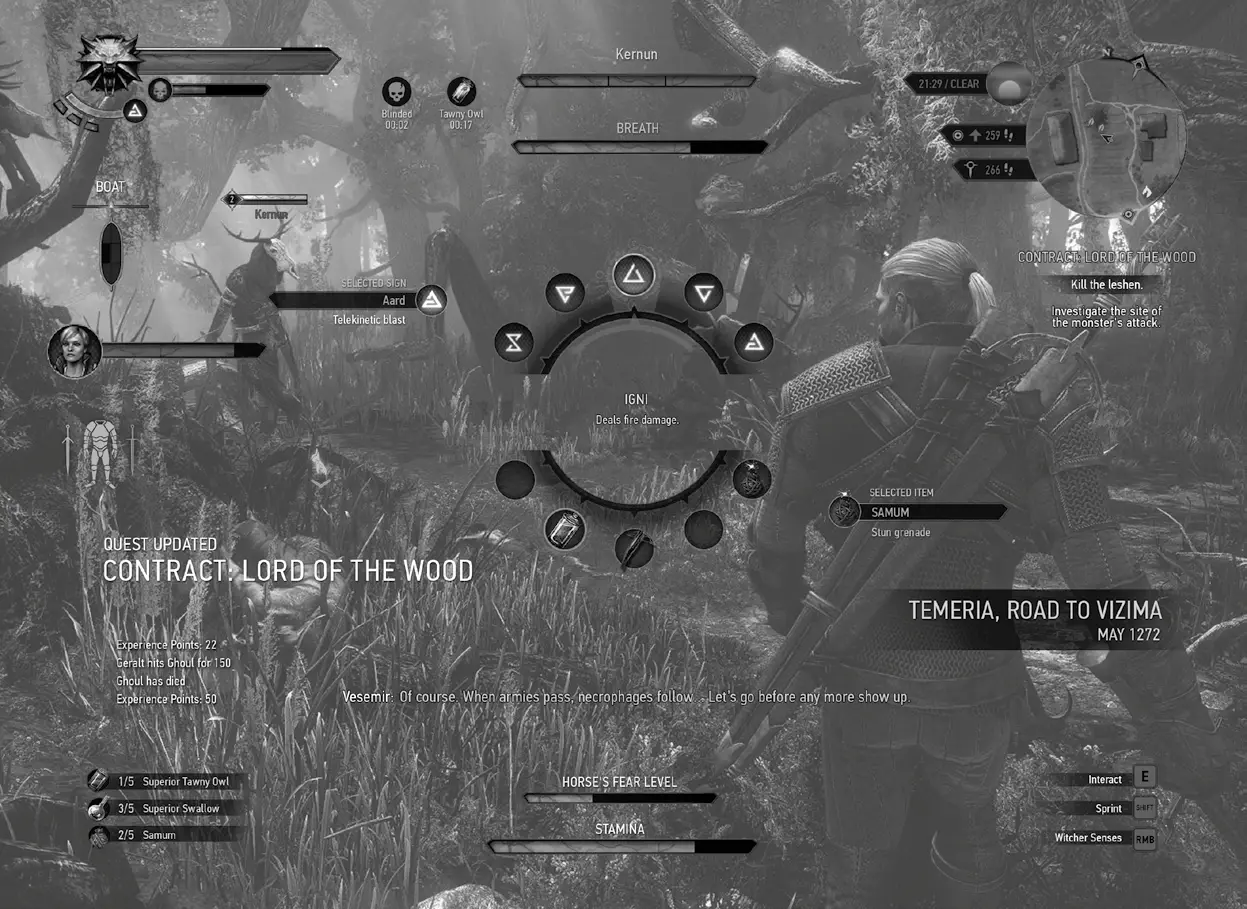 The Witcher 3 : Wild Hunt Game Setup and Guide - GAME INTERFACE