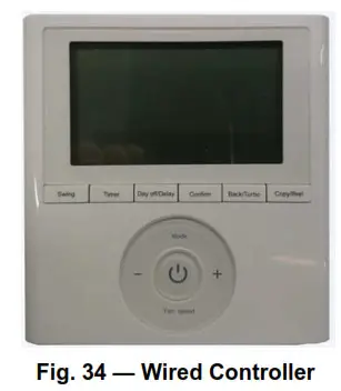 Carrier Ductless Split Unit System 40MAHB- Fig 34