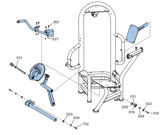MATRIX AURA Series G3-S71 Leg Extension- 2