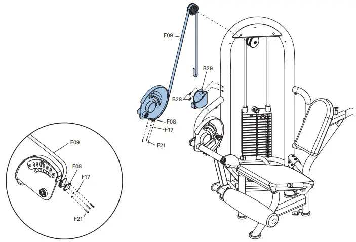 MATRIX AURA Series G3-S71 Leg Extension- 6