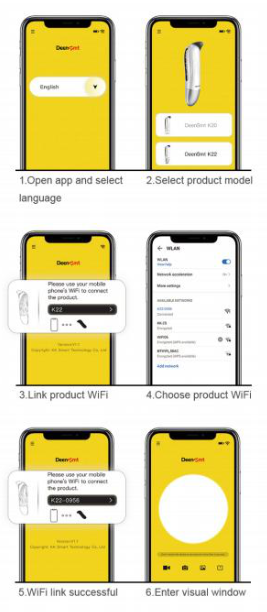 DeenSmt K22 Multifunctional Visual Pore Cleaner Device Instructions of DeenSmt App