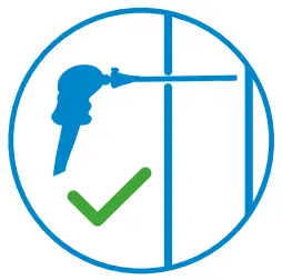 inserted in the chimney