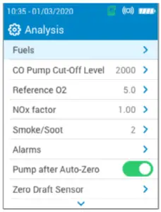 Combustion Analysis, Saving & Printing