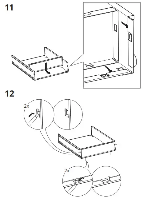 IKEA 604.850.99 TROTTEN Drawer Unit with 3 Drawers- 11