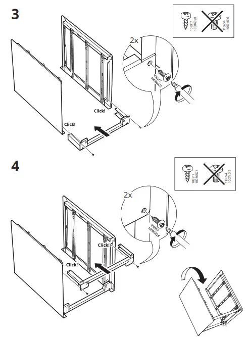 IKEA 604.850.99 TROTTEN Drawer Unit with 3 Drawers- 3