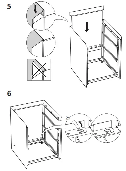 IKEA 604.850.99 TROTTEN Drawer Unit with 3 Drawers- 5
