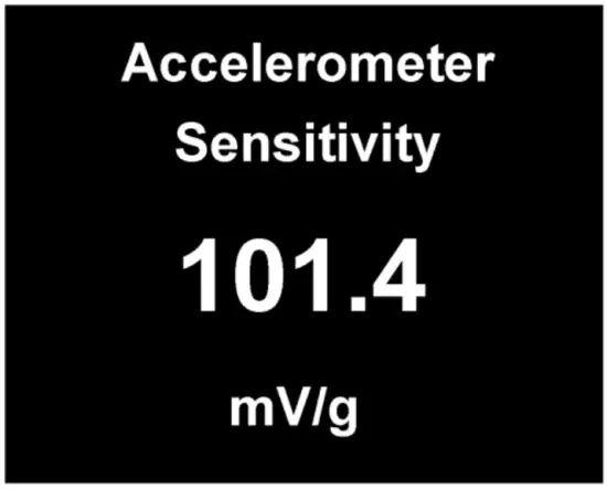 Sensor mV/g