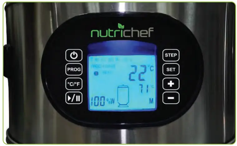 nutrichef PKBRKTL200 Home Beer Brewing Machine with Inner Malt Pipe and Filter Screen-Program Selection