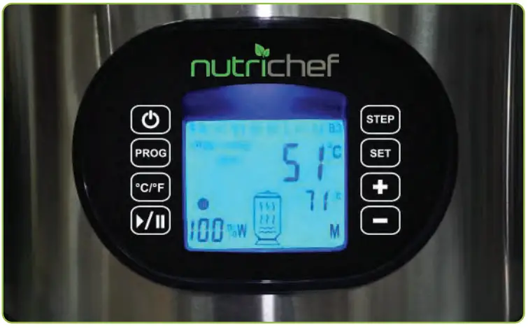 nutrichef PKBRKTL200 Home Beer Brewing Machine with Inner Malt Pipe and Filter Screen-program III