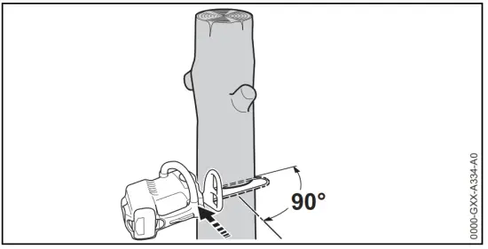 STIHL MSA 161 T Handle Battery Chainsaw - Cutting