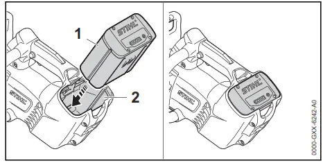 STIHL MSA 161 T Handle Battery Chainsaw - locked