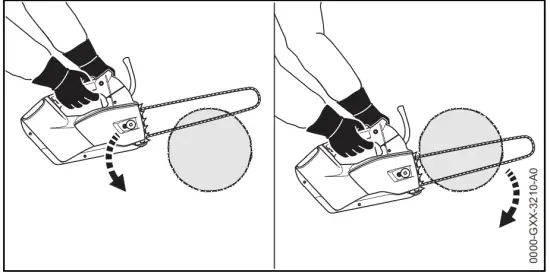 STIHL MSA 161 T Handle Battery Chainsaw - vertical
