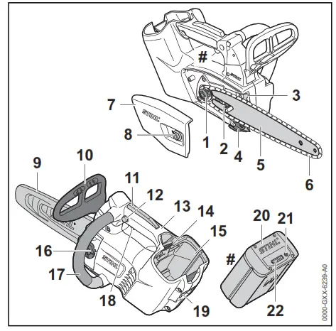 STIHL MSA 161 T Handle Battery Chainsaw