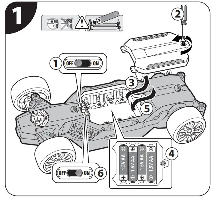 NIKKO 10130 1.16 Racing Series Voiture DE Course User Guide - BATTERY INSTALLATION AND CONTROL LINKING