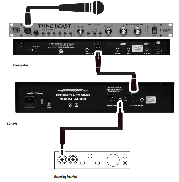 WARM AUDIO EQP WA Tube Amplified Program Equalizer - HOOKUP