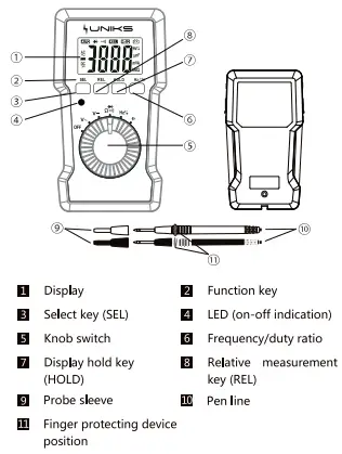 UNIKS M5 Portable Digital Multimeter fig 3