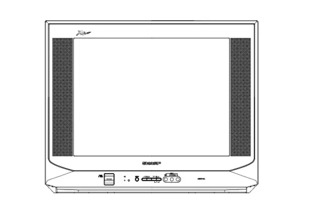 Sharp 21m-fg1l Colour Television Chassis No. Ga6 Owner's Manual
