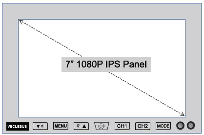 VECLESUS VMS 7 Inch 1080P HD Wired Backup Camera System 20