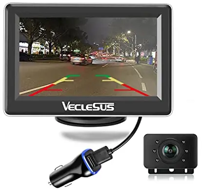 VECLESUS VMS 7 Inch 1080P HD Wired Backup Camera System