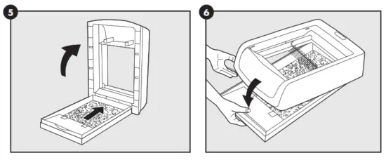 PetSafe PAL00-16805 ScoopFree Original Covered Top-Entry Self-Cleaning Litter Box - waste trap