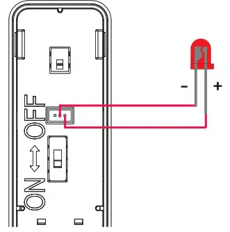 U PROX WDC Wireless Magnetic DoorWindow Contact Detector - AN EXTERNAL LED CONNECTIO