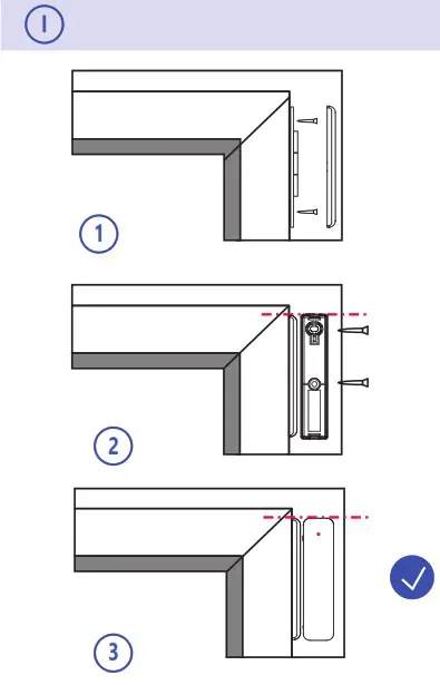 U PROX WDC Wireless Magnetic DoorWindow Contact Detector - INSTALLATION 1