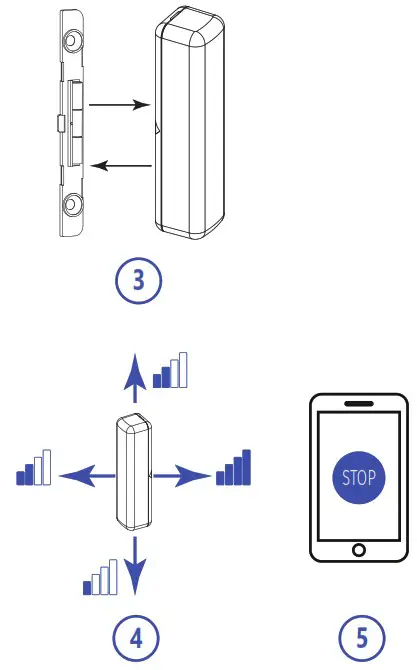 U PROX WDC Wireless Magnetic DoorWindow Contact Detector - INSTALLATION LOCATION 3