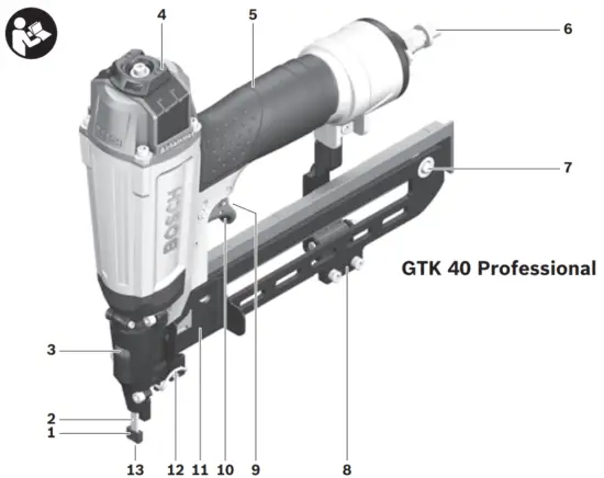 BOSCH GTK 40 Professional Stapler - Fig 1