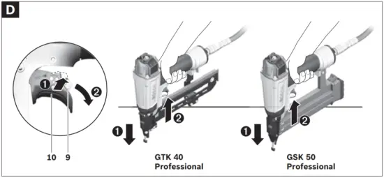 BOSCH GTK 40 Professional Stapler - Fig 6