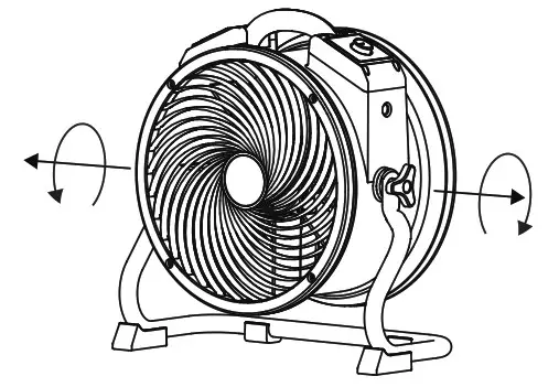 xpower X 39AR Air Mover Axial Fan - Handles