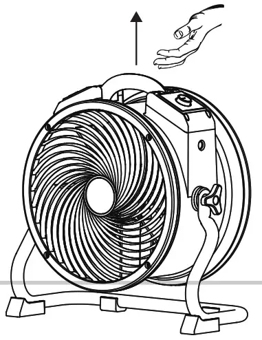 xpower X 39AR Air Mover Axial Fan - Lift with Handle