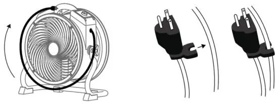 xpower X 39AR Air Mover Axial Fan - Power