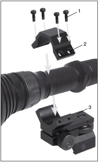 ATN Long Range Infra-Red Illuminator User Guide - ADJUSTABLE MOUNT