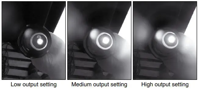 ATN Long Range Infra-Red Illuminator User Guide - brightness control ring