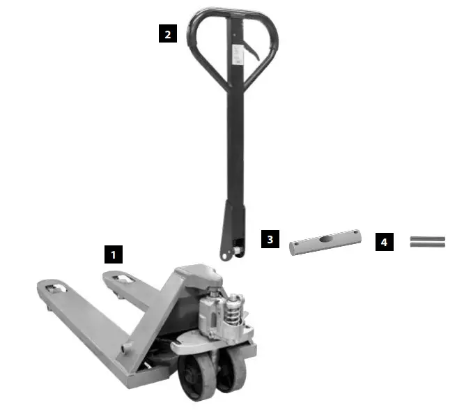 G de GHW 2500 PU K Pallet Truck Forklift Hand Lift Truck - figure 1