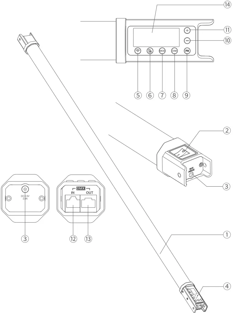 Godox TL120 Pavo Tube RGB Color Photography Light - Fig 1