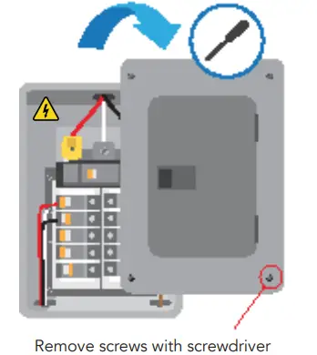 Remove battery panel