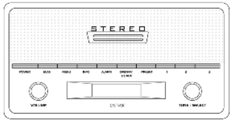 DENVER DAB 36 Retro DAB Aux In Radio