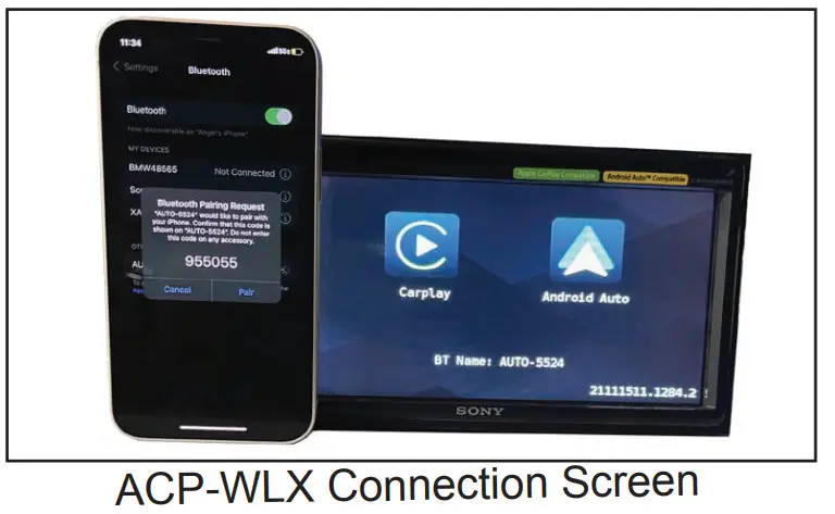 CRUX ACP WLX Wireless Apple CarPlay and Android Auto Interface - figure 3