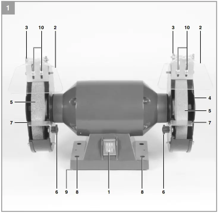 Einhell TC-BG 200 Bench Grinder - Product Overview 1