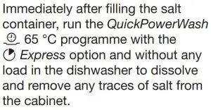 FIG 6 Filling the salt reservoir