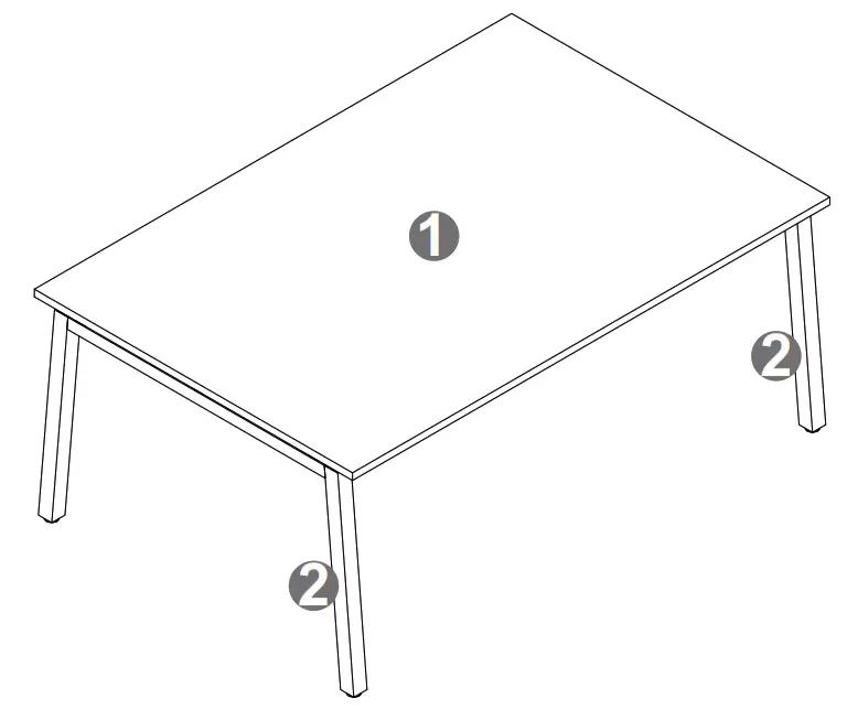 Plaisio S05Z002 Computer Table - fig 1