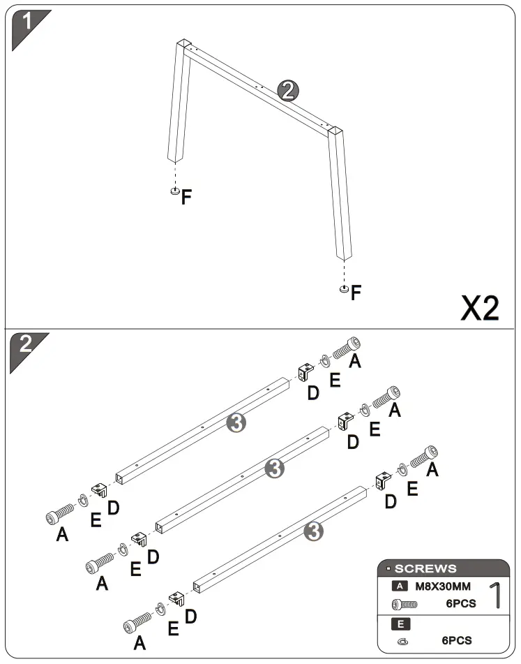 Plaisio S05Z002 Computer Table - fig 3