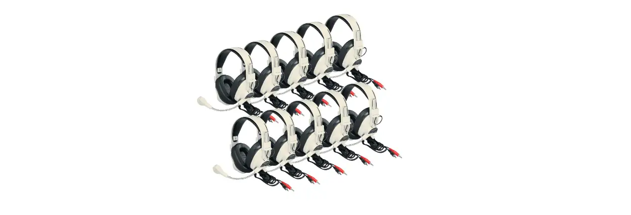 Califone 3066av-10l 3066av-10l Deluxe Headsets With Boom Mic User Manual