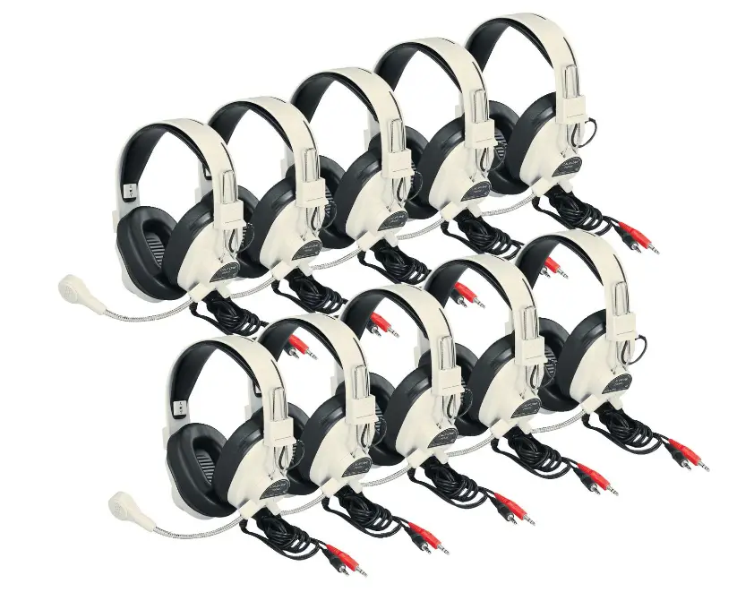 Califone-3066AV-10L-3066AV-10L-Deluxe-Headsets-with-Boom-Mic