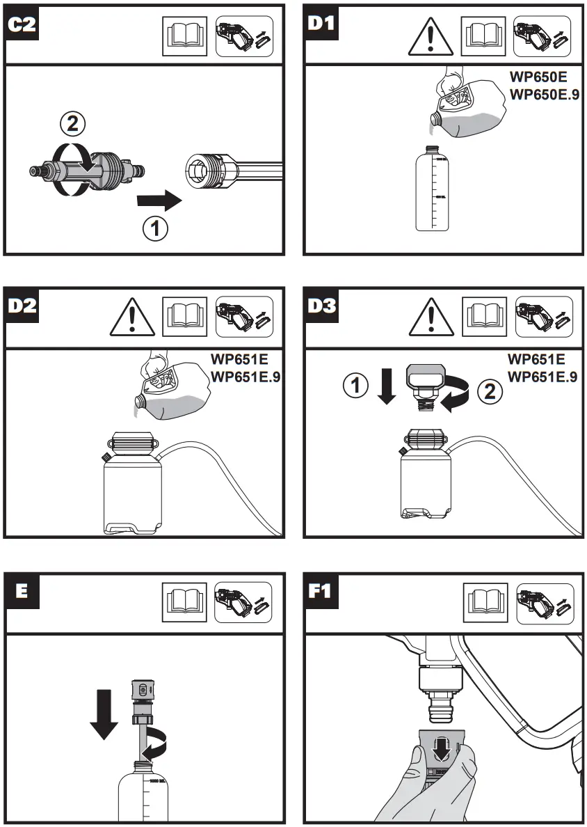 WORX WP650E 20V Sanitizing Pressure Washer - 3