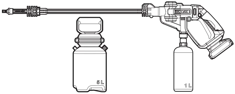 WORX WP650E 20V Sanitizing Pressure Washer