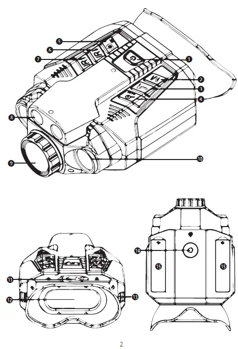 BRESSER 9677494 Explorer 200RF Night Vision Device with Laser Rangefinder 1