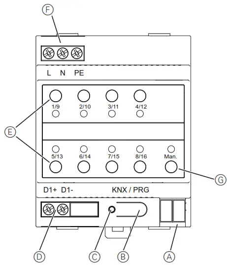 Schneider Electric SpaceLogic KNX DALI Gateway Basic REG - FIG1