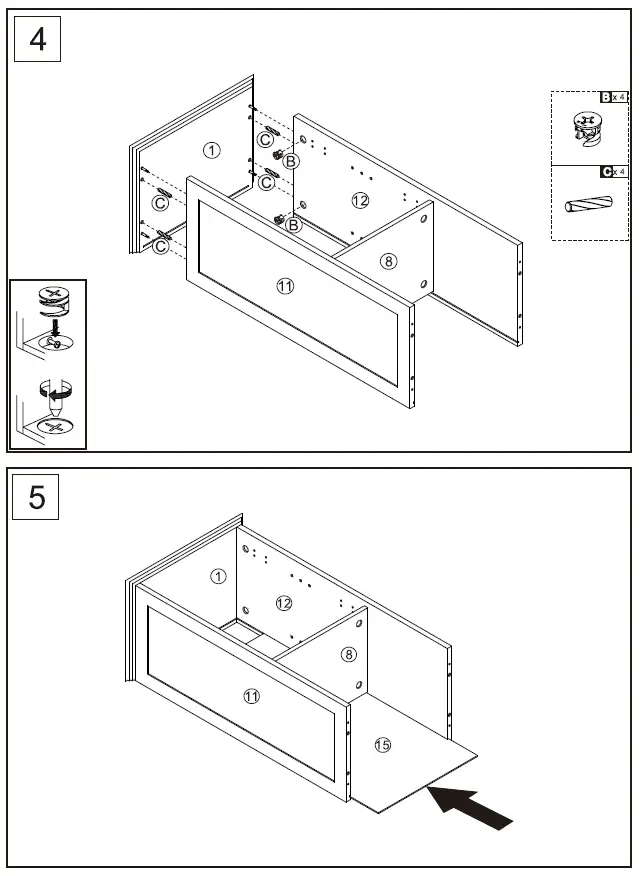 UNBRANDED AYBSZHD1447 Linen Cabinet fig 4